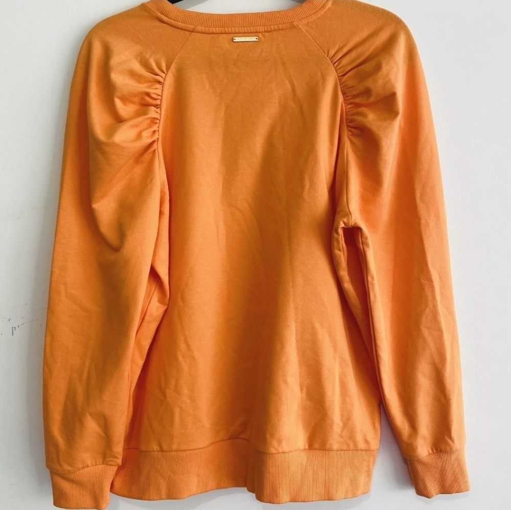 MICHAEL KORS Size SMALL Sweatshirt Nectarine Sweater